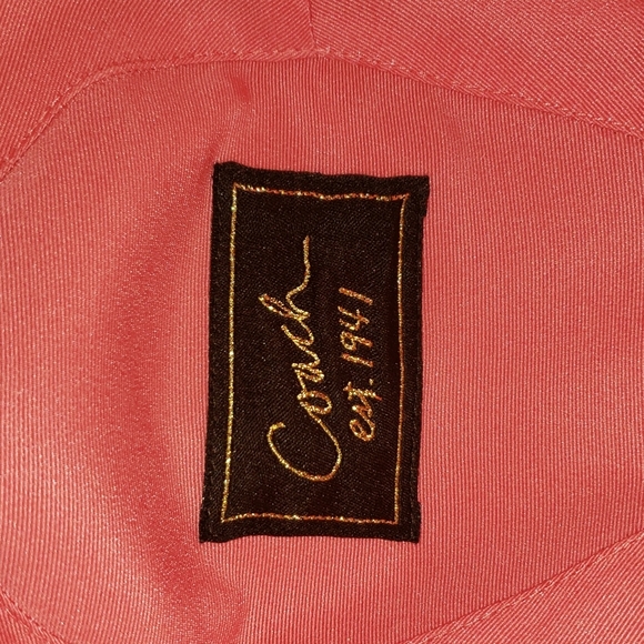 New Coach Poppy Fedora Floral Sig. C Metallic Gold Trim Floral Bucket Hat XS/S - Picture 13 of 15